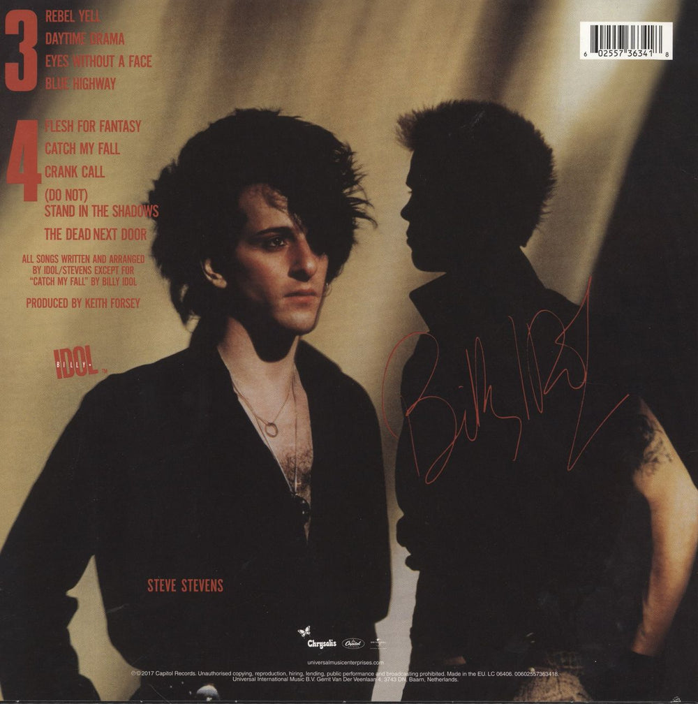 Billy Idol Rebel Yell - 180gm UK vinyl LP album (LP record) 602557363418