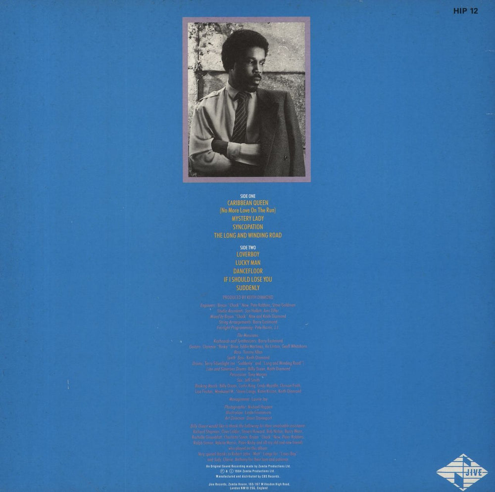 Billy Ocean Suddenly - 1st - Hype Sticker UK vinyl LP album (LP record)