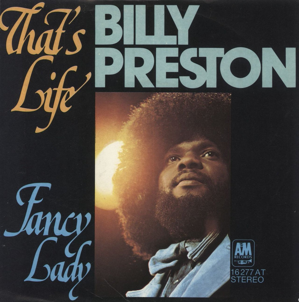 Billy Preston That's Life German 7" vinyl single (7 inch record / 45) 16277AT