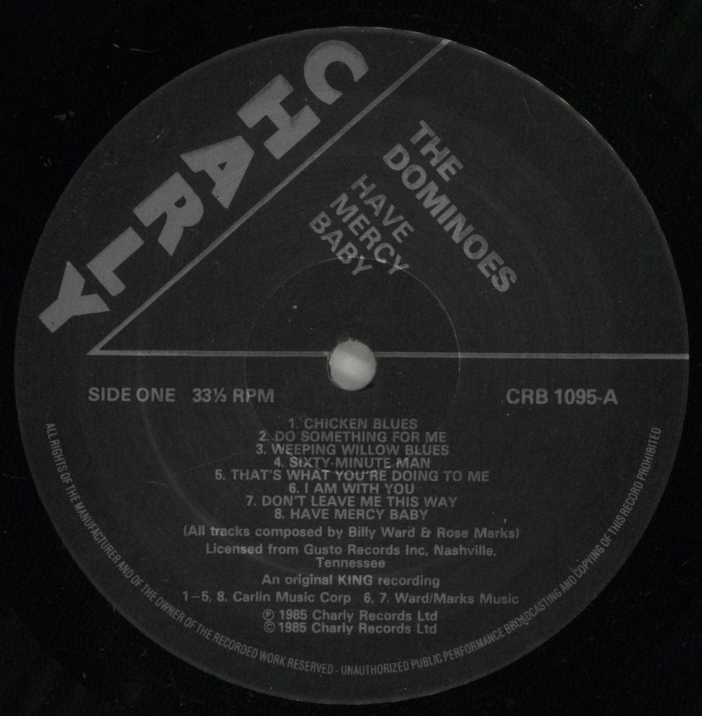 Billy Ward & The Dominoes Have Mercy Baby UK vinyl LP album (LP record) B5QLPHA587460