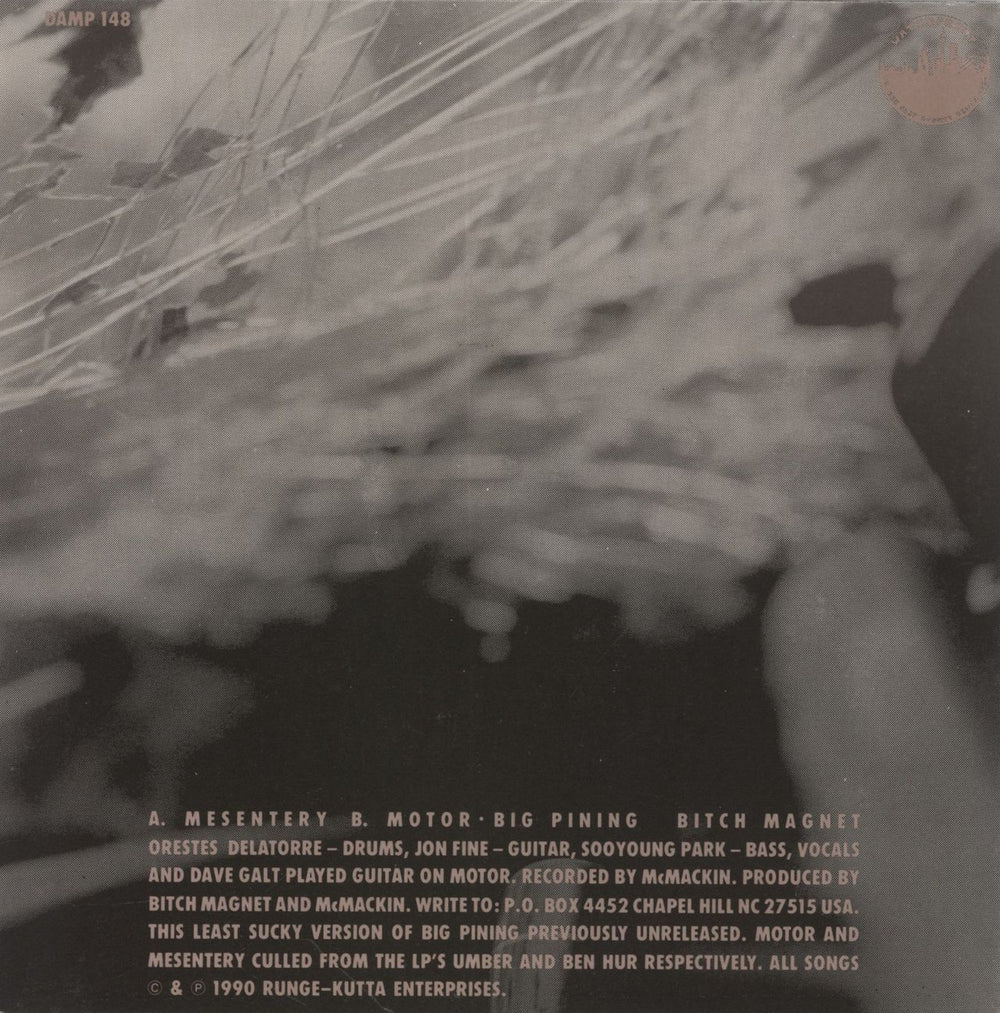 Bitch Magnet Mesentery / Motor / Big Pining Australian 7" vinyl single (7 inch record / 45)