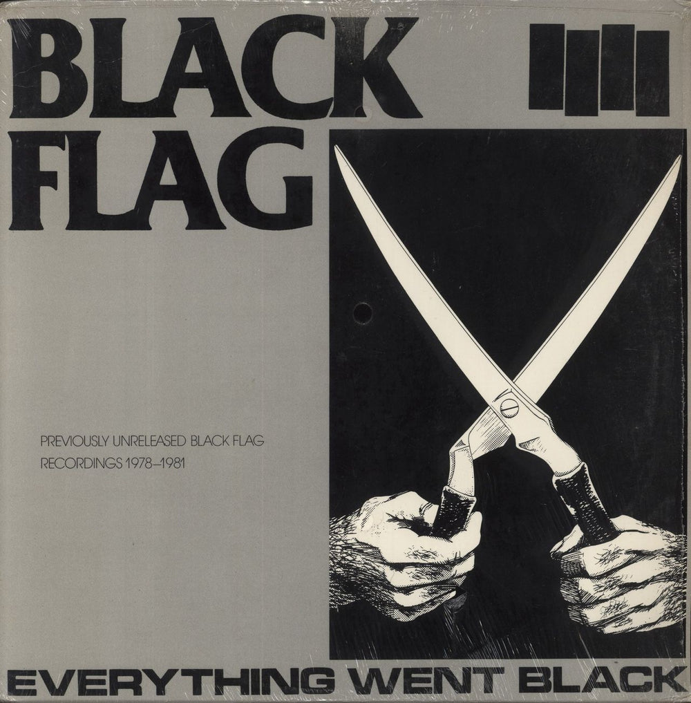 Black Flag Everything Went Black + Poster + Sticker US 2-LP vinyl record set (Double LP Album) SST015