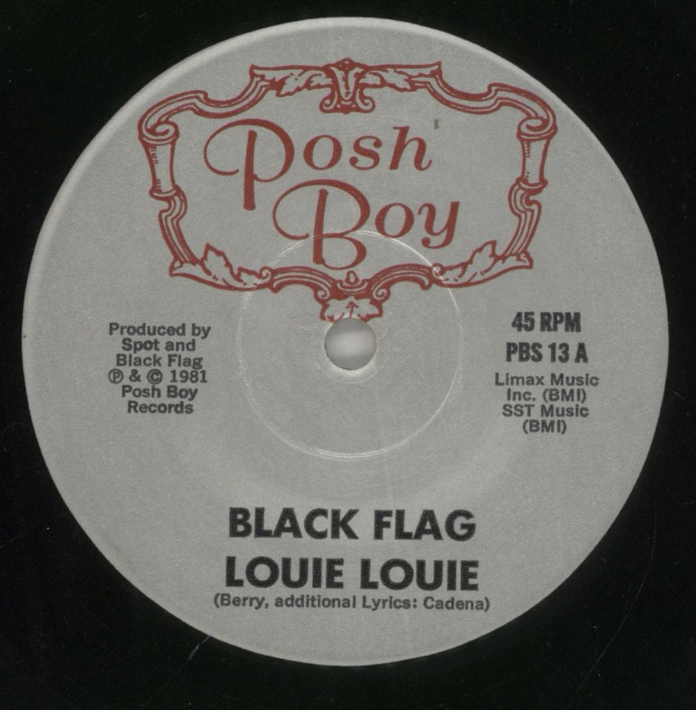 Black Flag Louie Louie - 1st US 7" vinyl single (7 inch record / 45) BD707LO582301