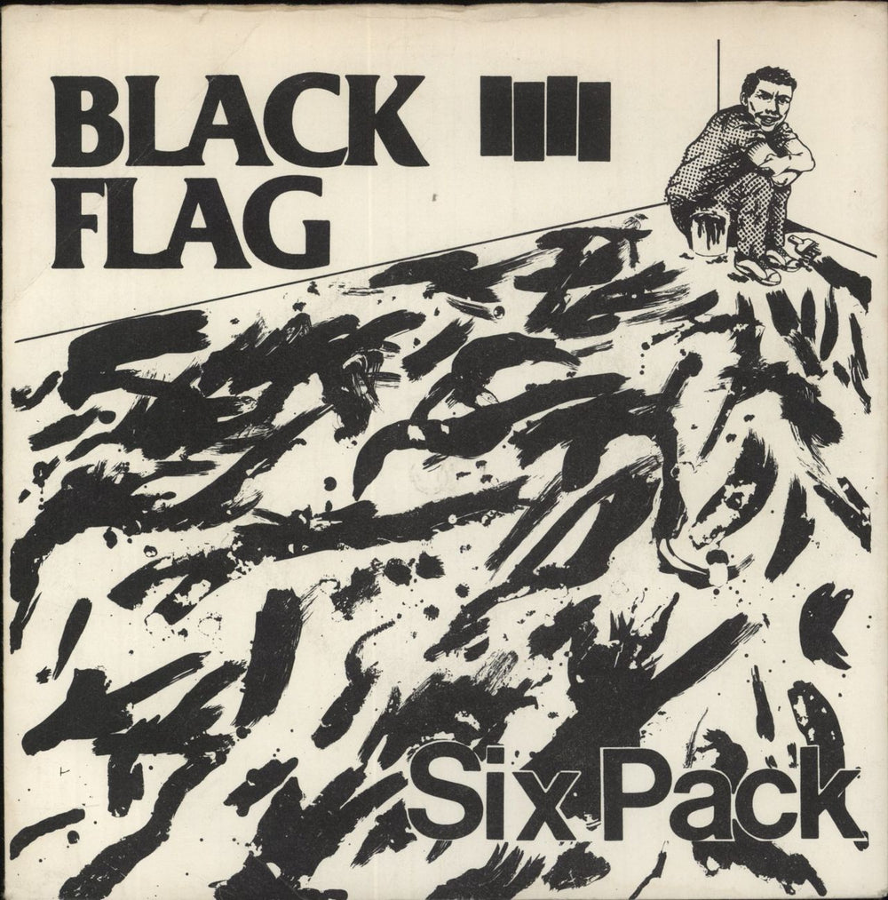 Black Flag Six Pack UK 7" vinyl single (7 inch record / 45) VIRUS9