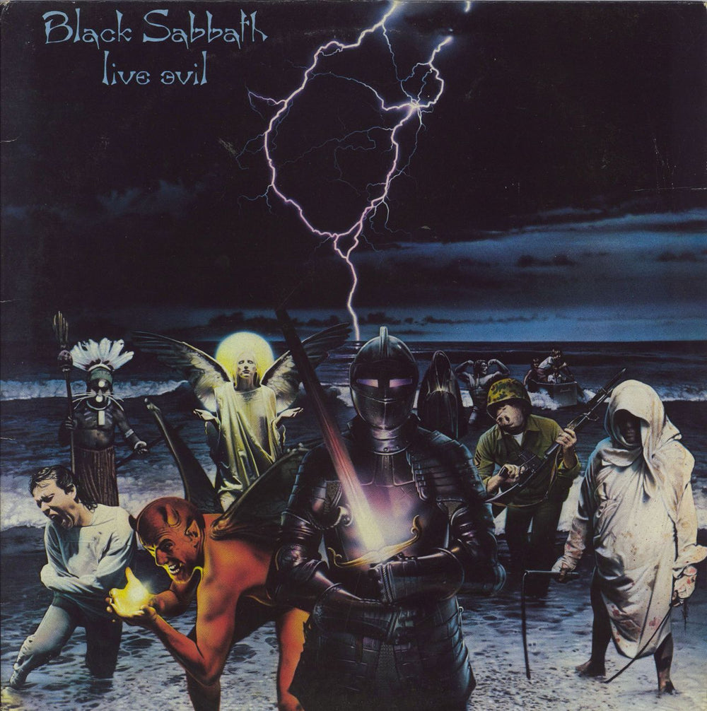 Black Sabbath Live Evil - VG UK 2-LP vinyl record set (Double LP Album) SAB10