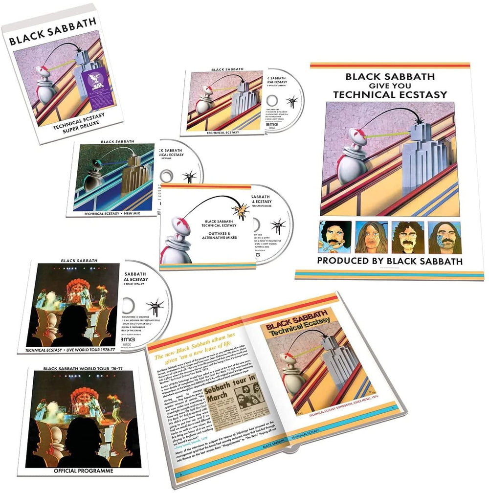 Black Sabbath Technical Ecstasy - Super Deluxe 4CD Edition - Sealed UK CD Album Box Set BLKDXTE776444