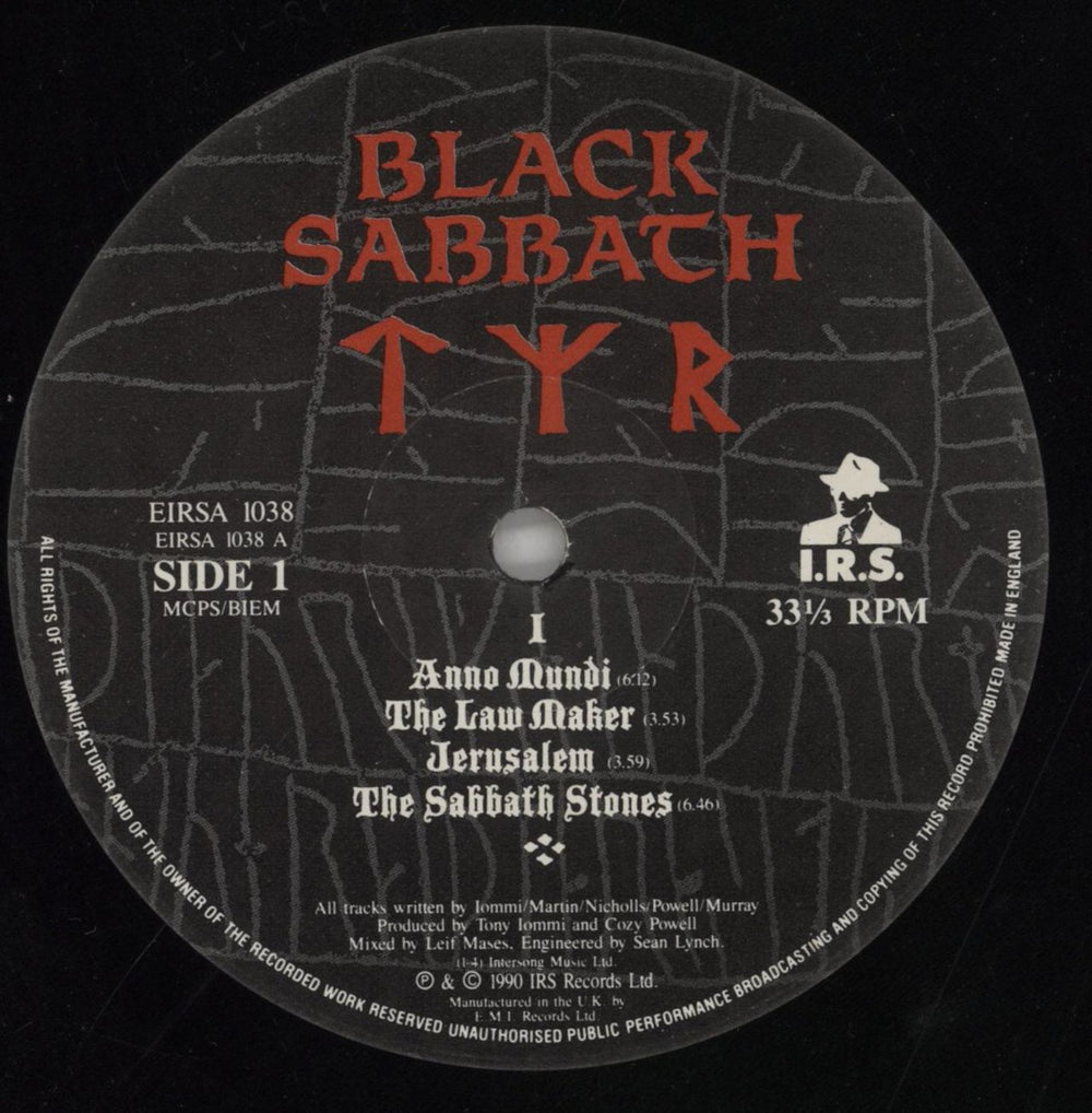 Black Sabbath Tyr - VG UK vinyl LP album (LP record) BLKLPTY858360