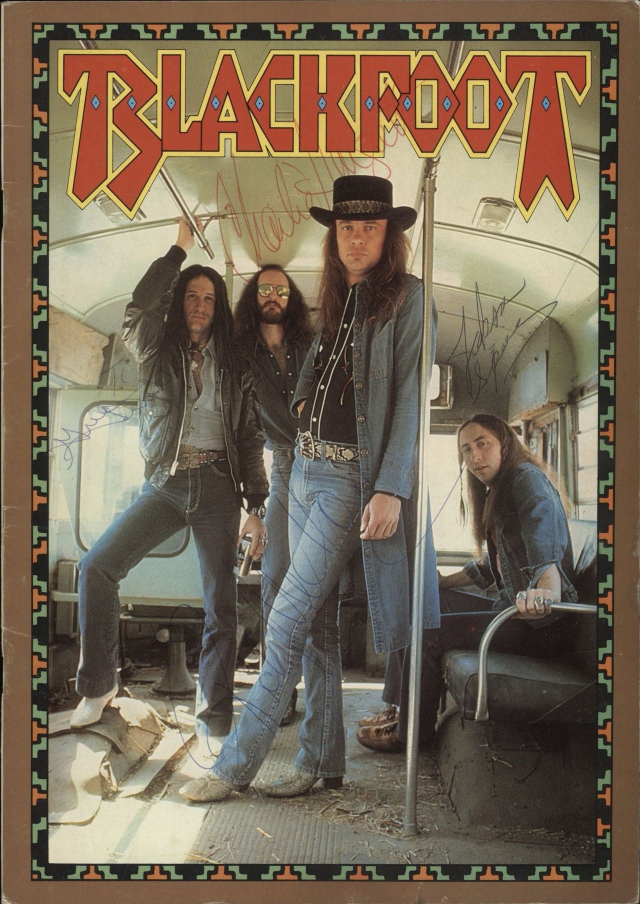 Blackfoot Concert Programme - Fully Autographed UK tour programme TOUR PROGRAMME