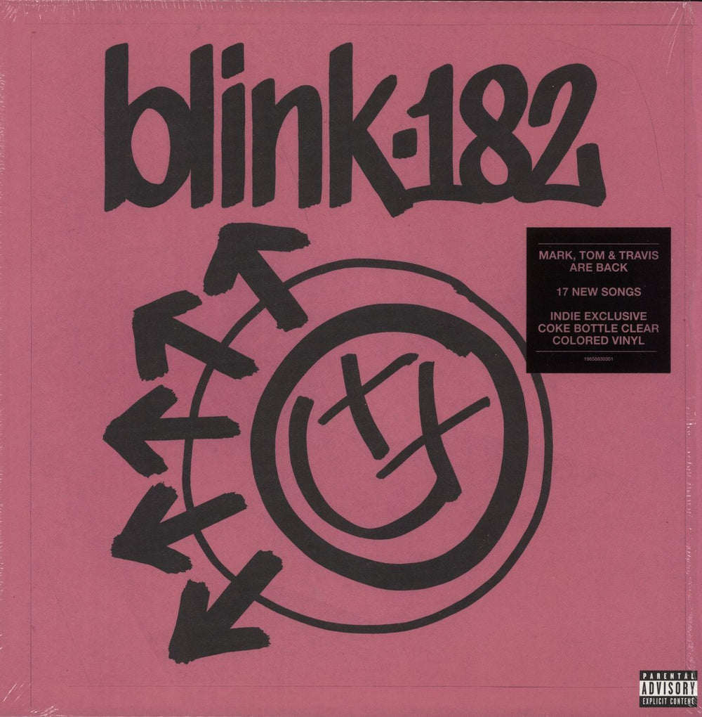 Blink 182 One More Time - Coke Bottle Clear Vinyl UK vinyl LP album (LP record) 196588303012
