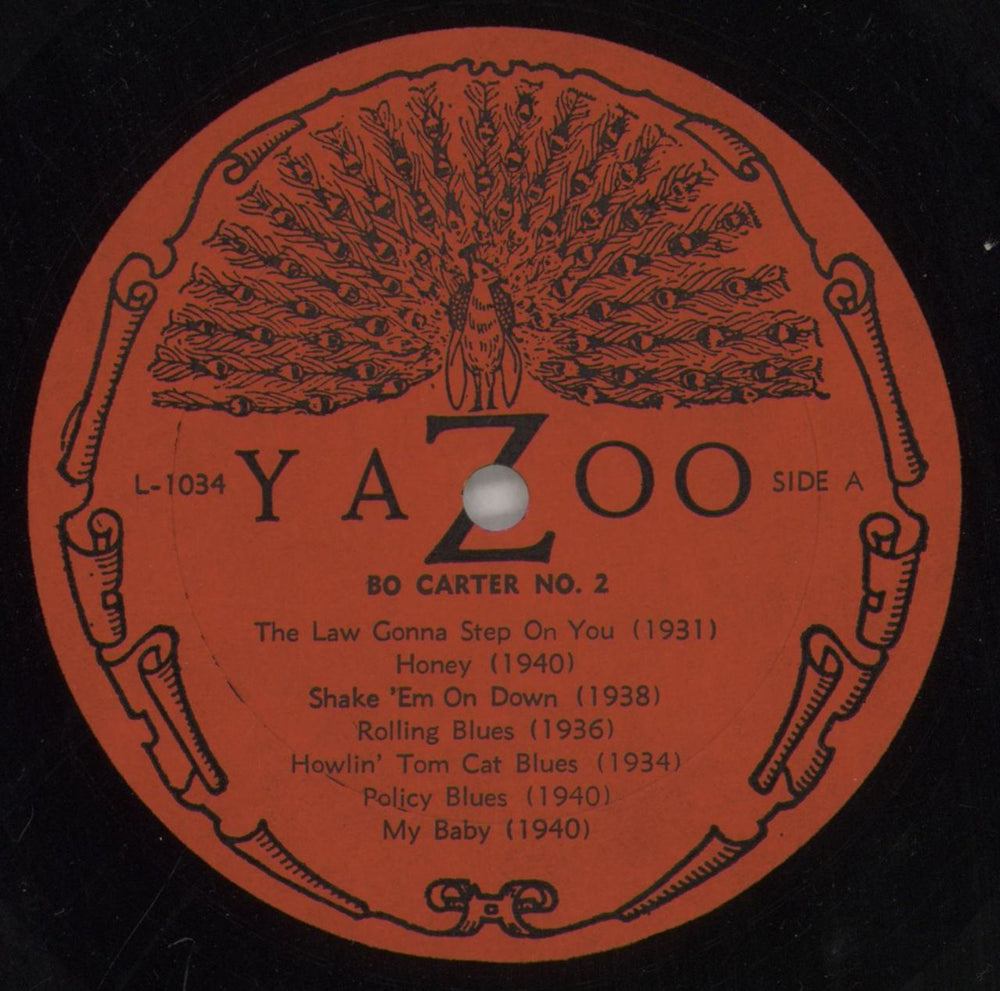 Bo Carter Twist It Babe 1931-1940 US vinyl LP album (LP record) 84RLPTW862030