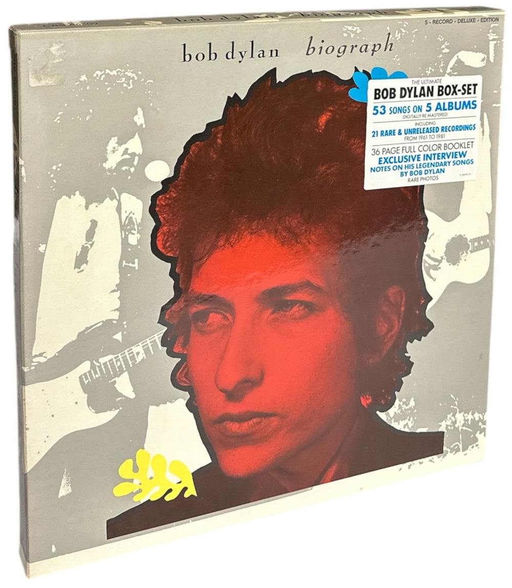Bob Dylan Biograph - Hype Sticker - VG UK Vinyl Box Set CBS66509