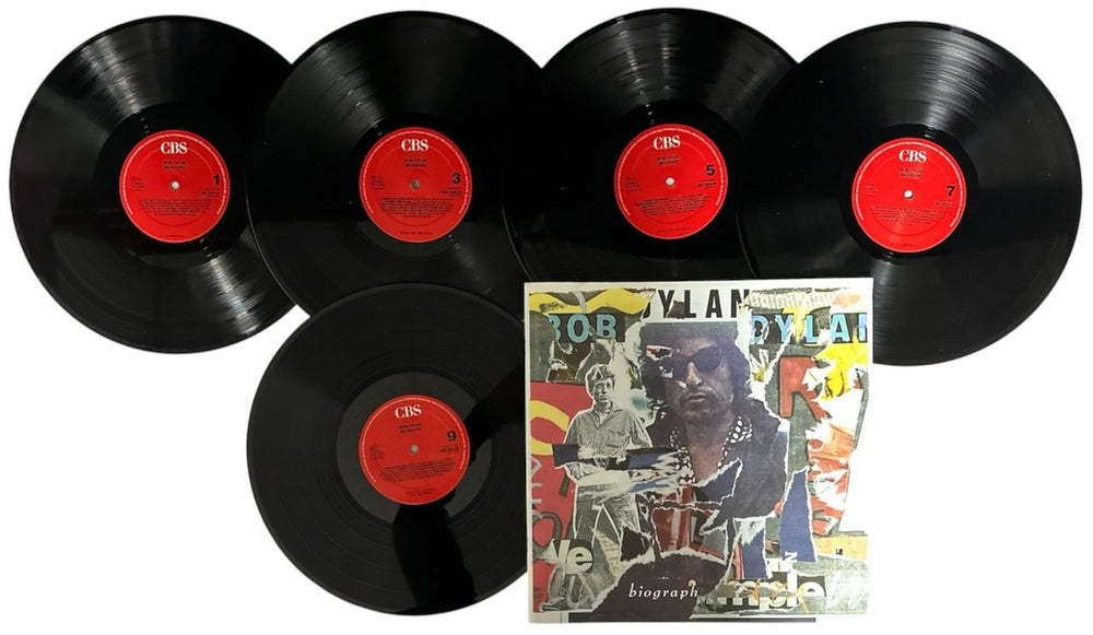 Bob Dylan Biograph - Hype Sticker - VG UK Vinyl Box Set DYLVXBI875033