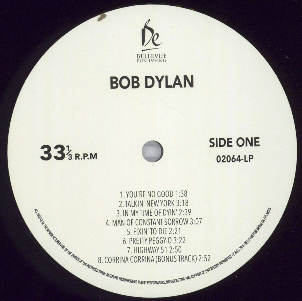 Bob Dylan Bob Dylan - 180g UK vinyl LP album (LP record) DYLLPBO832049