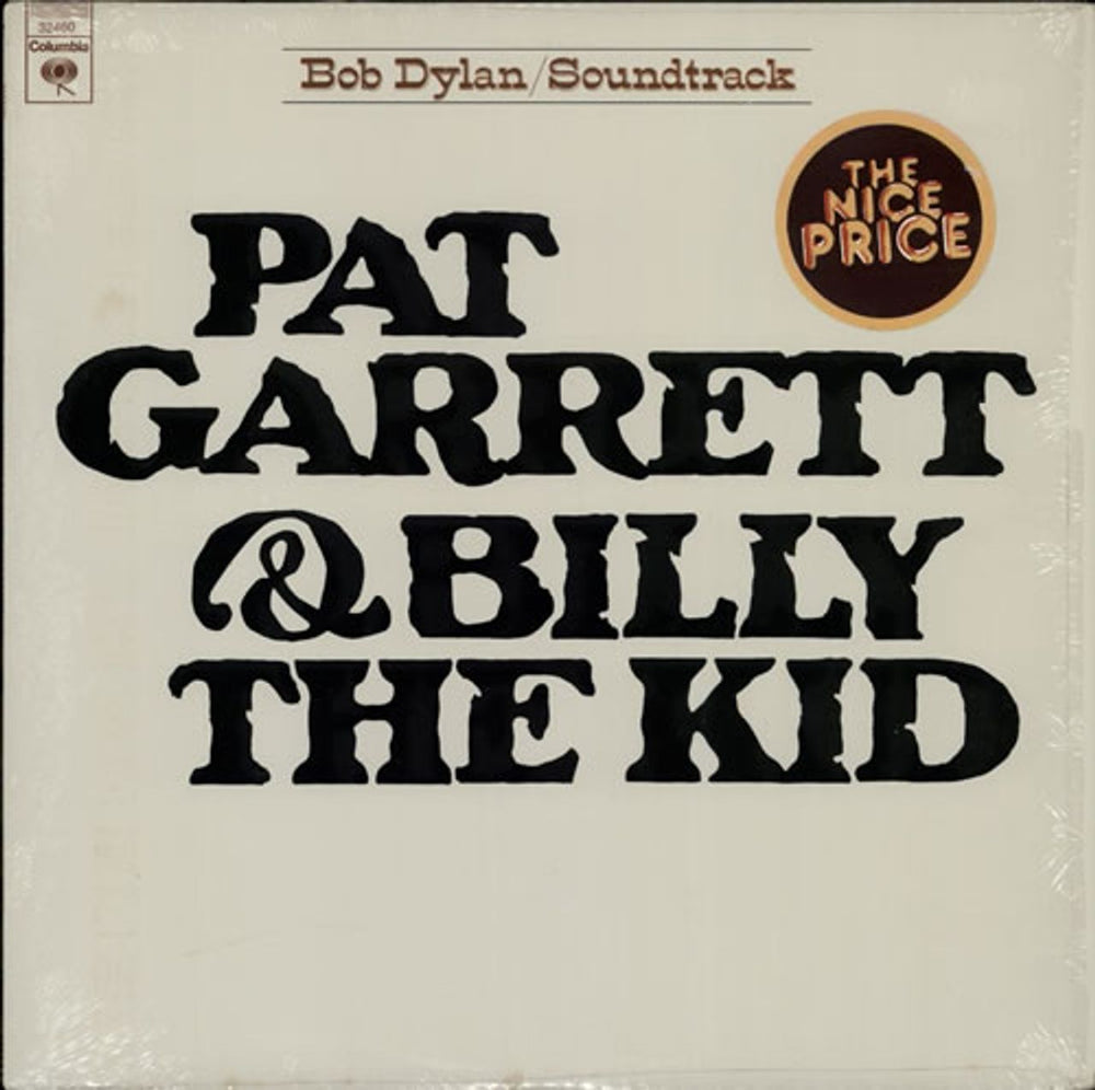 Bob Dylan Pat Garrett & Billy The Kid US vinyl LP album (LP record) PC32460