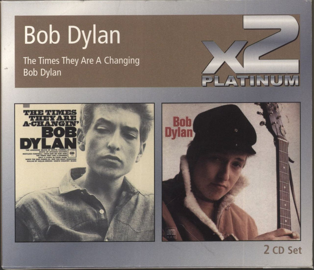 Bob Dylan The Times They Are A Changin' / Bob Dylan Canadian 2 CD album set (Double CD) 82876780412