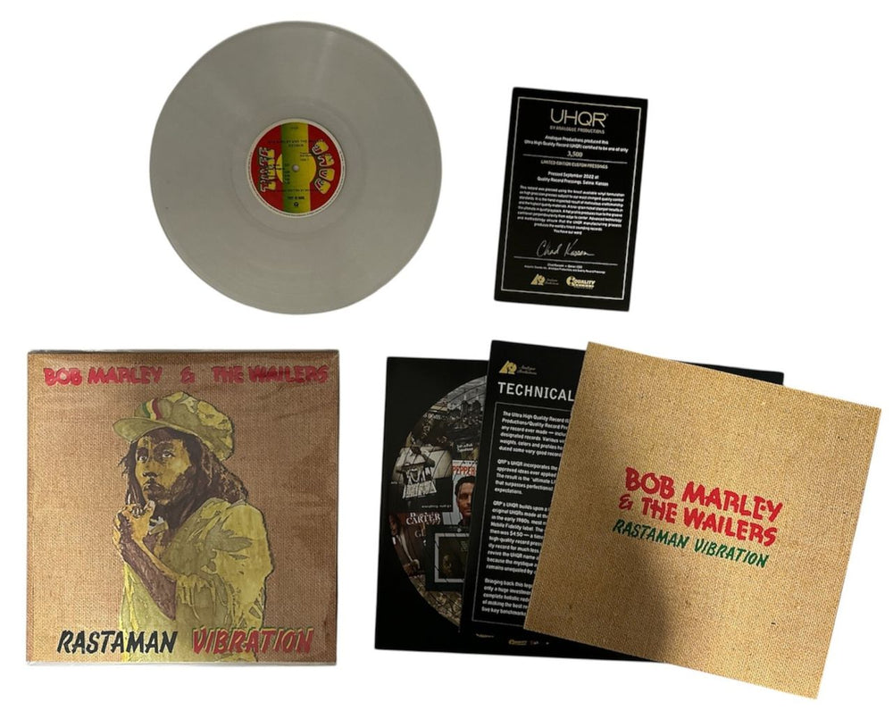Bob Marley & The Wailers Rastaman Vibration - UHQR Clarity Vinyl 45RPM US vinyl LP album (LP record) BMLLPRA874885