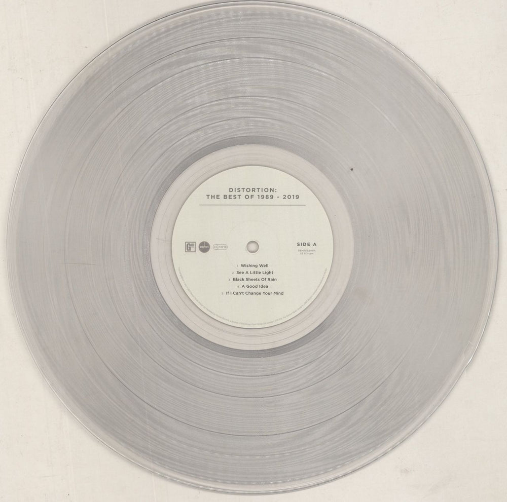 Bob Mould Distortion: The Best Of 1989 - 2019 - Clear Vinyl UK 2-LP vinyl record set (Double LP Album) BMO2LDI856246