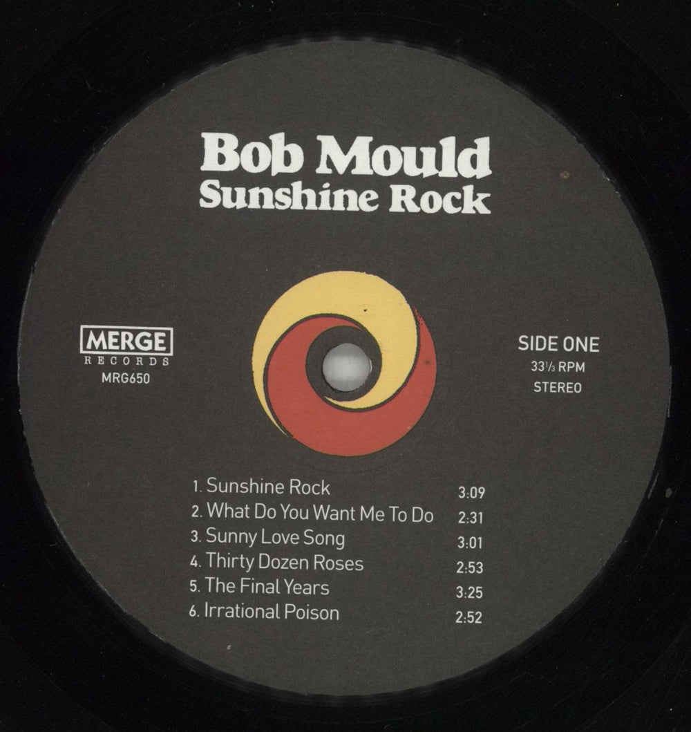 Bob Mould Sunshine Rock UK vinyl LP album (LP record) BMOLPSU864415