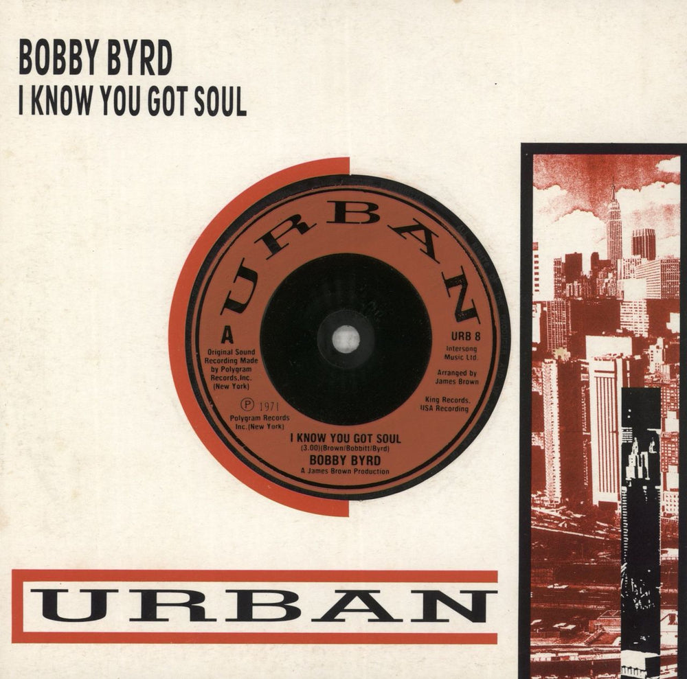 Bobby Byrd I Know You Got Soul UK 12" vinyl single (12 inch record / Maxi-single) URB8