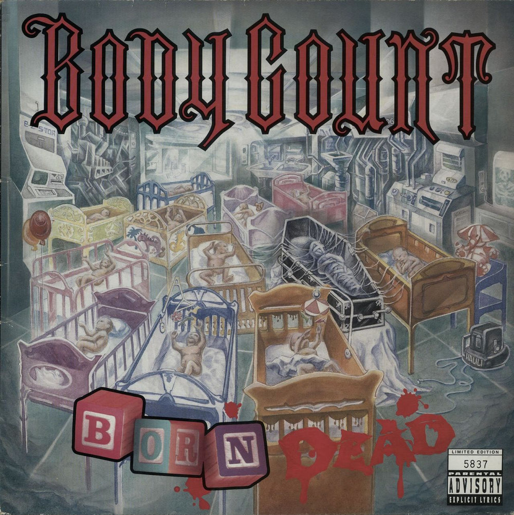 Body Count Born Dead - Red Vinyl UK vinyl LP album (LP record) RSYN2