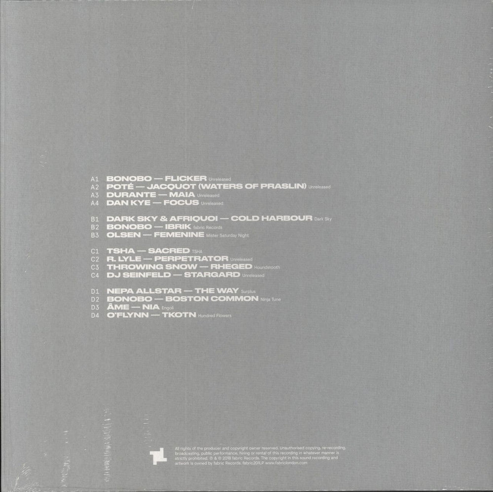 Bonobo Fabric Presents - Bonobo UK 2-LP vinyl record set (Double LP Album)