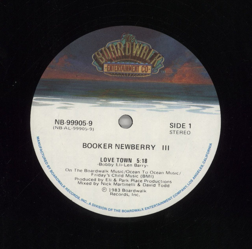Booker Newberry III Love Town US 12" vinyl single (12 inch record / Maxi-single) NB999059