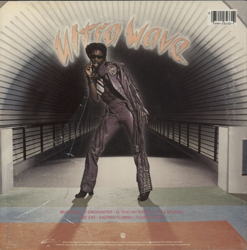 Bootsy Collins Ultra Wave - Shrink US vinyl LP album (LP record) 075992343312