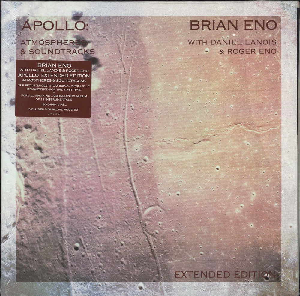 Brian Eno Apollo - Atmospheres & Soundtracks: Expanded - 180gm Vinyl UK 2-LP vinyl record set (Double LP Album) 774777-2