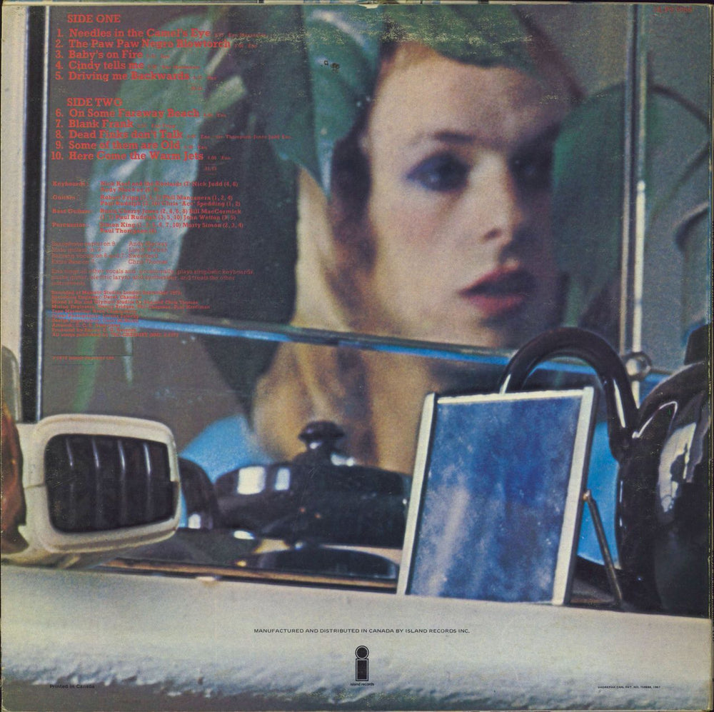 Brian Eno Here Come The Warm Jets UK vinyl LP album (LP record)