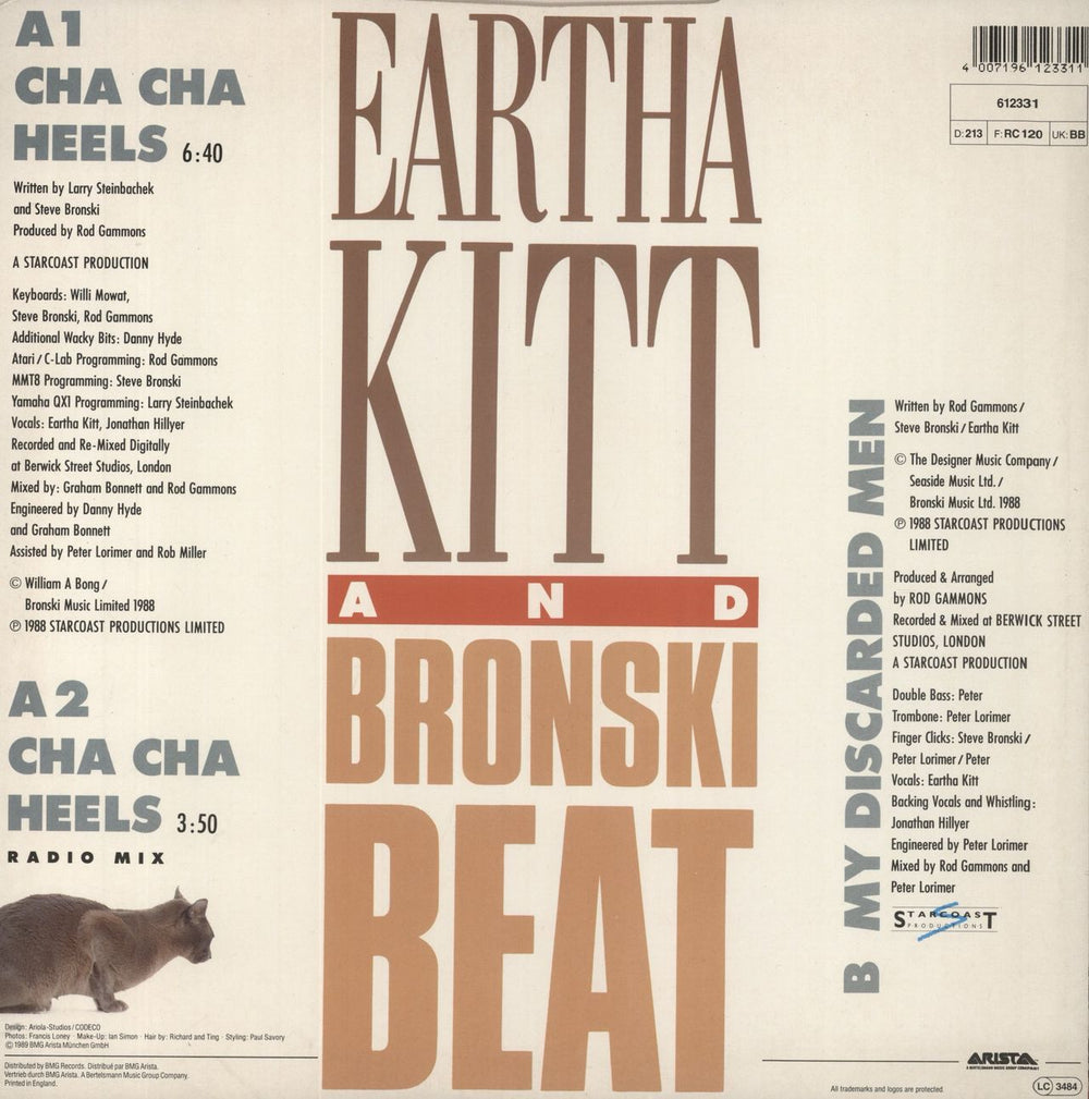 Bronski Beat Cha Cha Heels UK 12" vinyl single (12 inch record / Maxi-single) 4007196123311