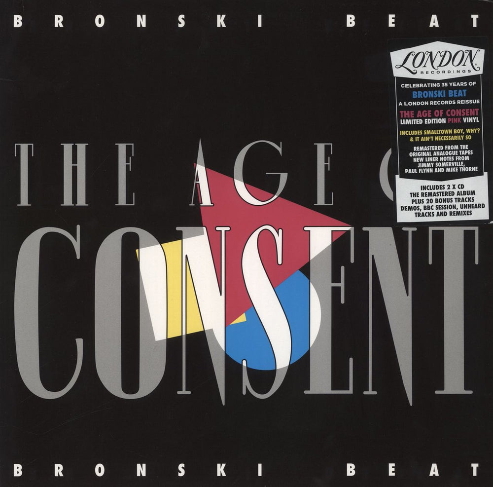 Bronski Beat The Age Of Consent - Pink Vinyl + Bonus CDs UK vinyl LP album (LP record) LMS5521225