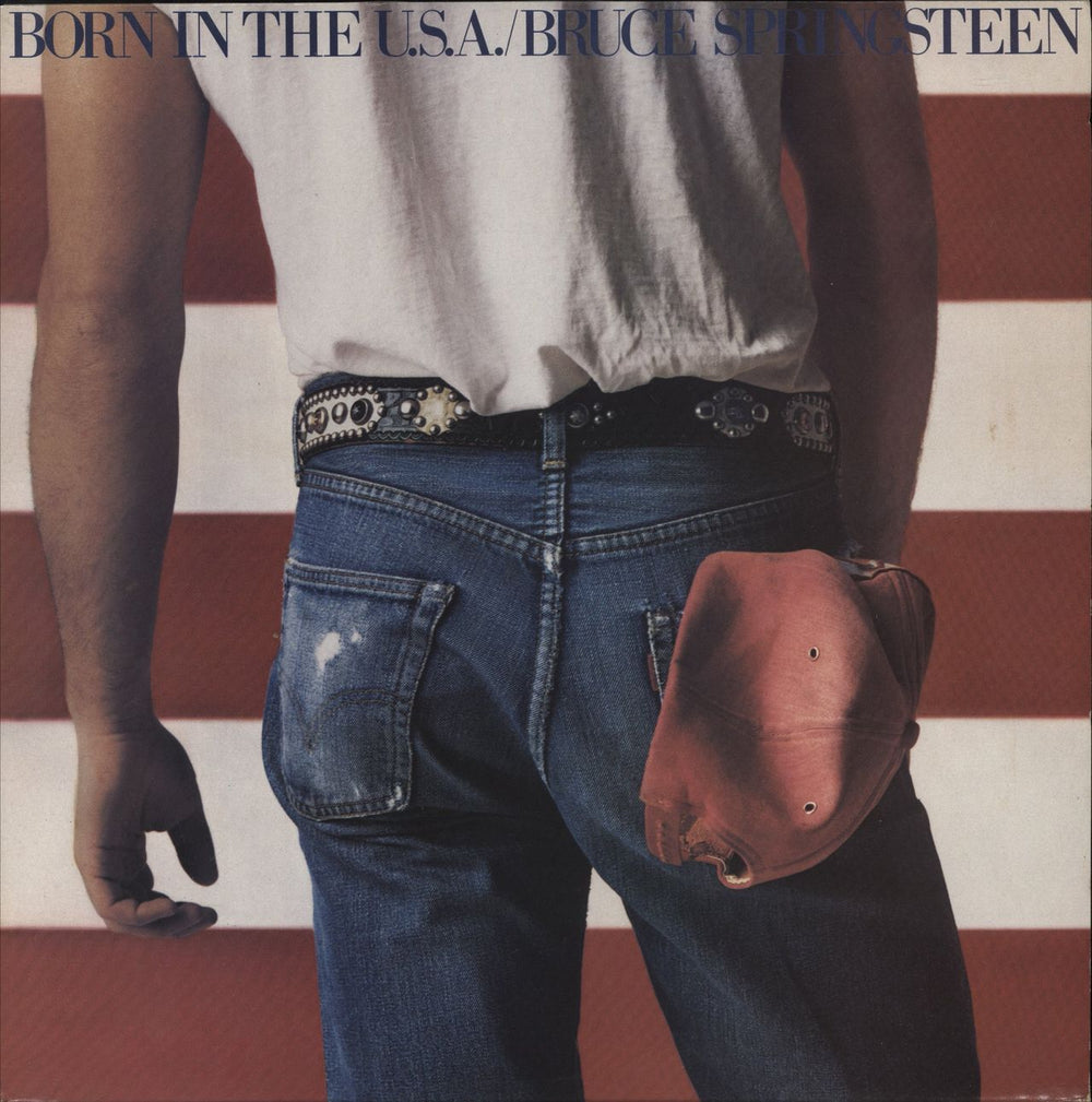 Bruce Springsteen Born In The U.S.A. - 1st + Insert UK vinyl LP album (LP record) 86304