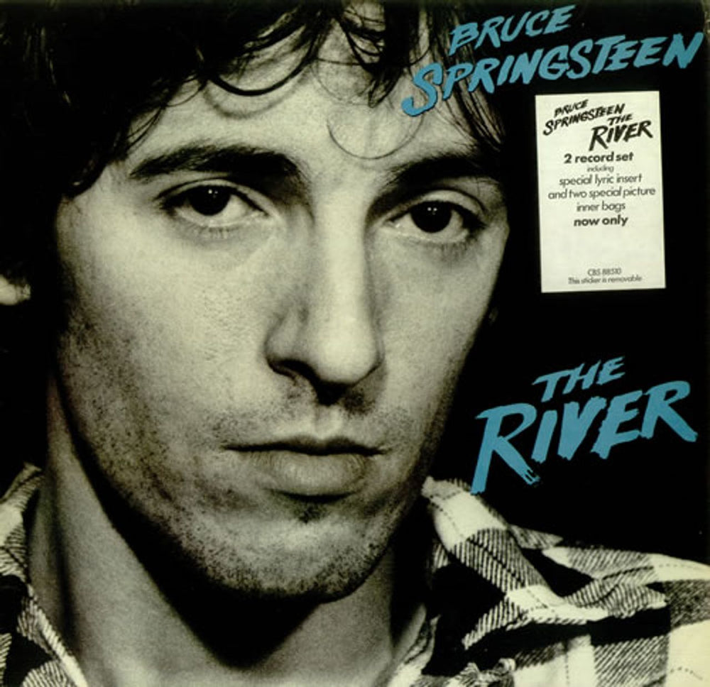 Bruce Springsteen The River - Stickered - Complete UK 2-LP vinyl record set (Double LP Album) 88510