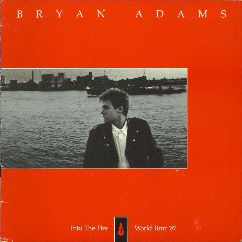Bryan Adams Into The Fire World Tour + ticket stub UK tour programme CONCERT PROGRAMME