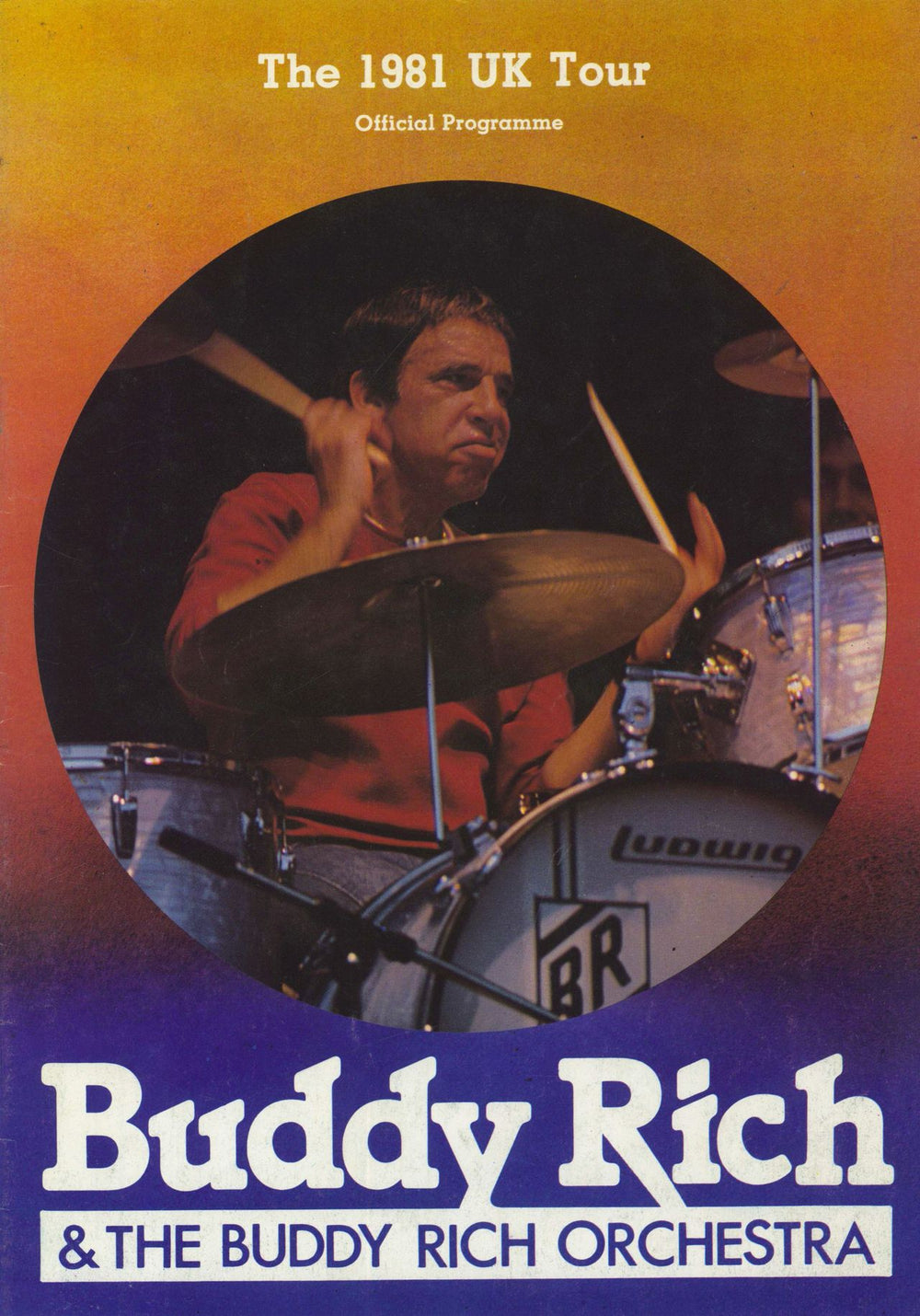 Buddy Rich The 1981 European Tour UK tour programme TOUR PROGRAMME