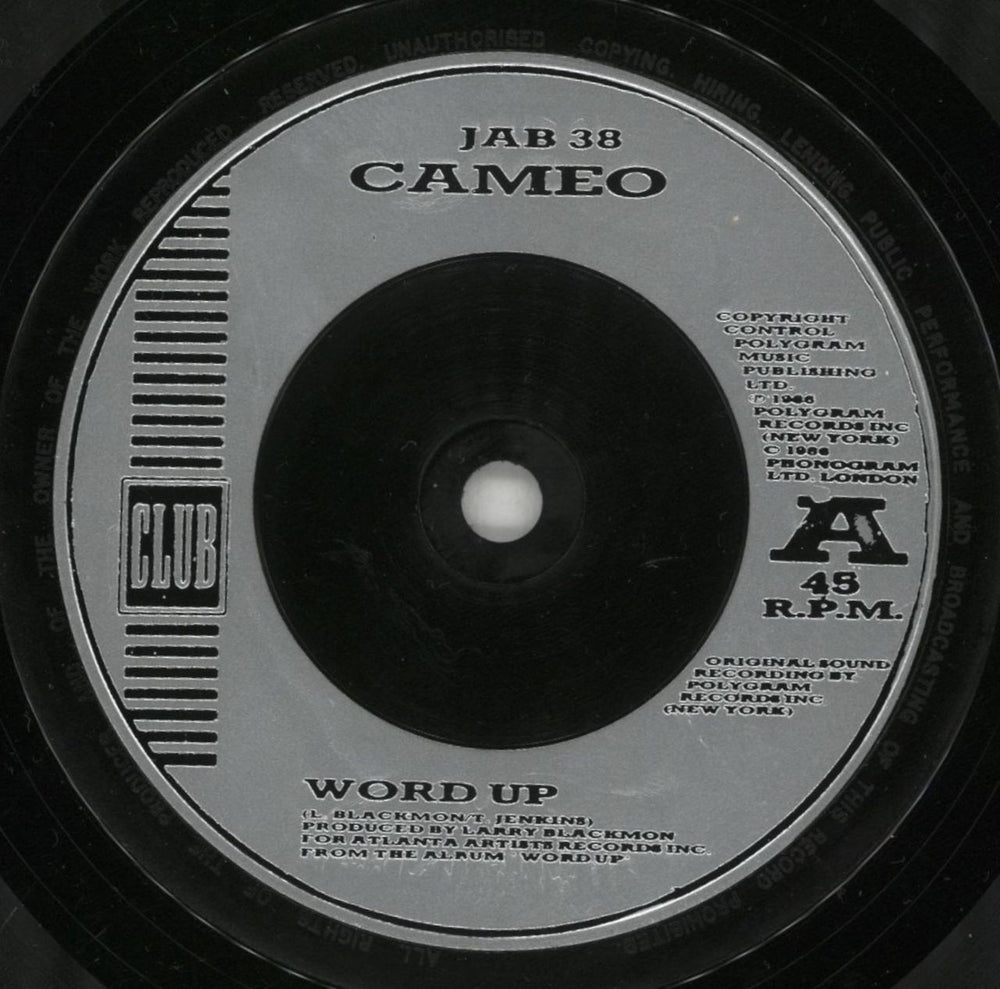 Cameo Word Up UK 7" vinyl single (7 inch record / 45) CMO07WO864112