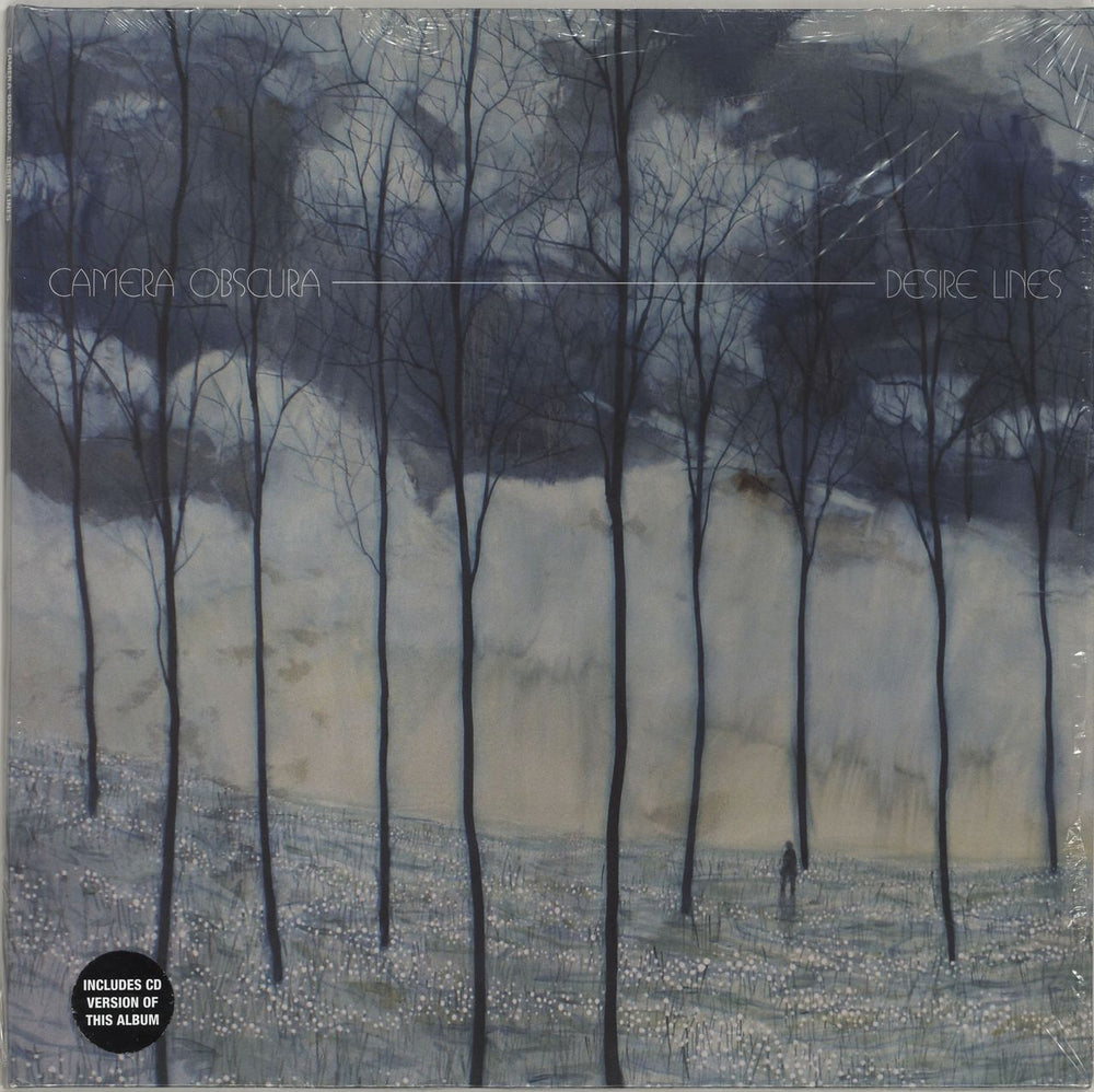 Camera Obscura (UK) Desire Lines + Bonus CD UK vinyl LP album (LP record) CAD3314