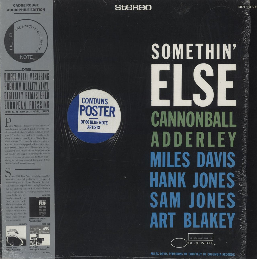 Cannonball Adderley Somethin' Else - Shrink French vinyl LP album (LP record) BST-81595