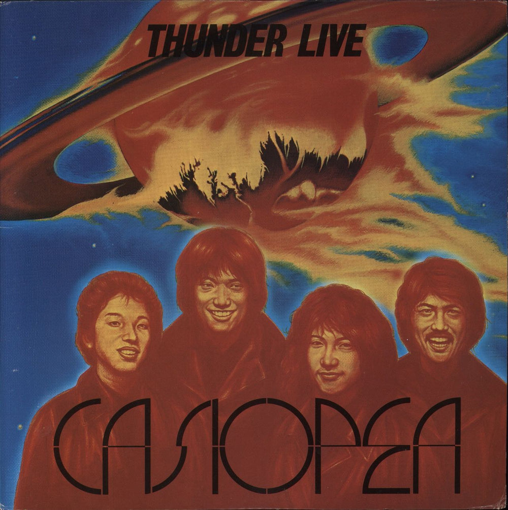 Casiopea Thunder Live - 1st Cover Art Japanese vinyl LP album (LP record) ALR-6037