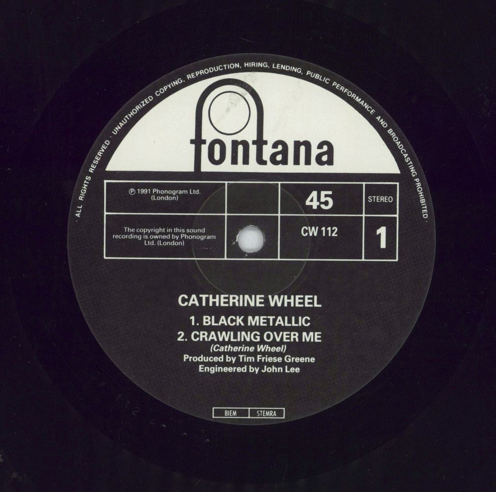 Catherine Wheel Black Metallic E.P. UK 12" vinyl single (12 inch record / Maxi-single) CTH12BL160336