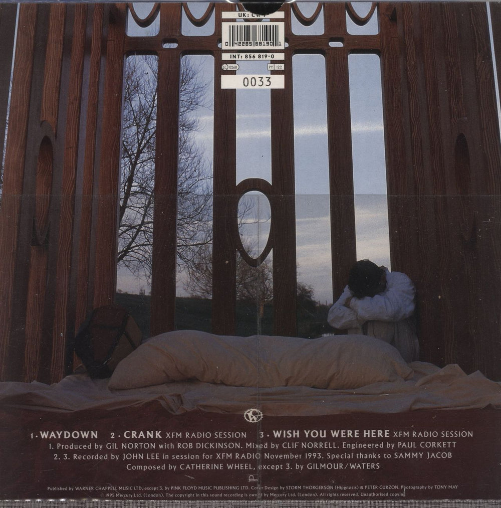 Catherine Wheel Waydown UK Promo 10" vinyl single (10 inch record) 042285681901