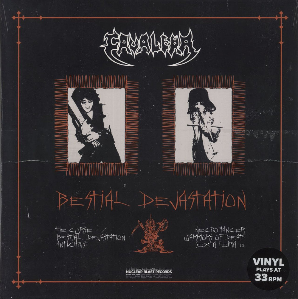 Cavalera Bestial Devastation - Orange Vinyl - Sealed UK 12" vinyl single (12 inch record / Maxi-single) 4065629681449