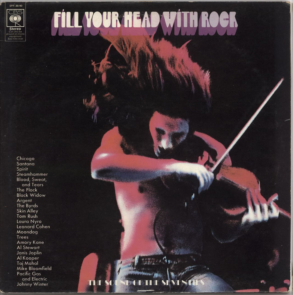 CBS Records Fill Your Head With Rock + Booklet - EX UK 2-LP vinyl record set (Double LP Album) SPR39/40