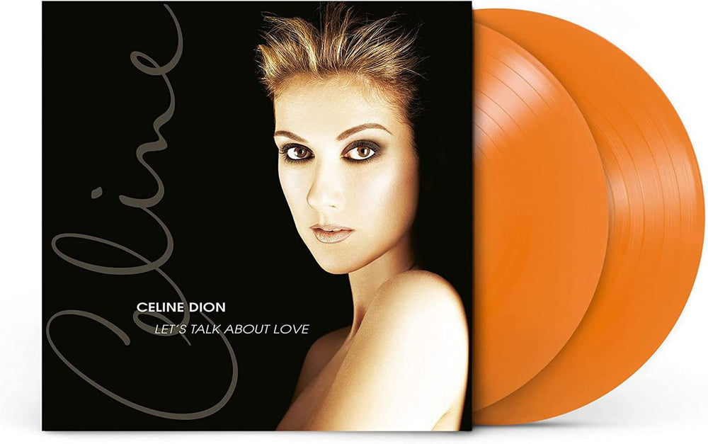 Celine Dion Let's Talk About Love - Opaque Orange Vinyl - Sealed UK 2-LP vinyl record set (Double LP Album) 196587032517