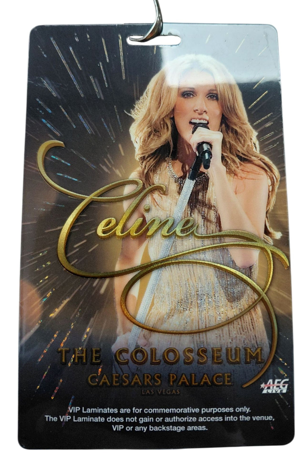 Celine Dion VIP Las Vegas Concert Package US memorabilia