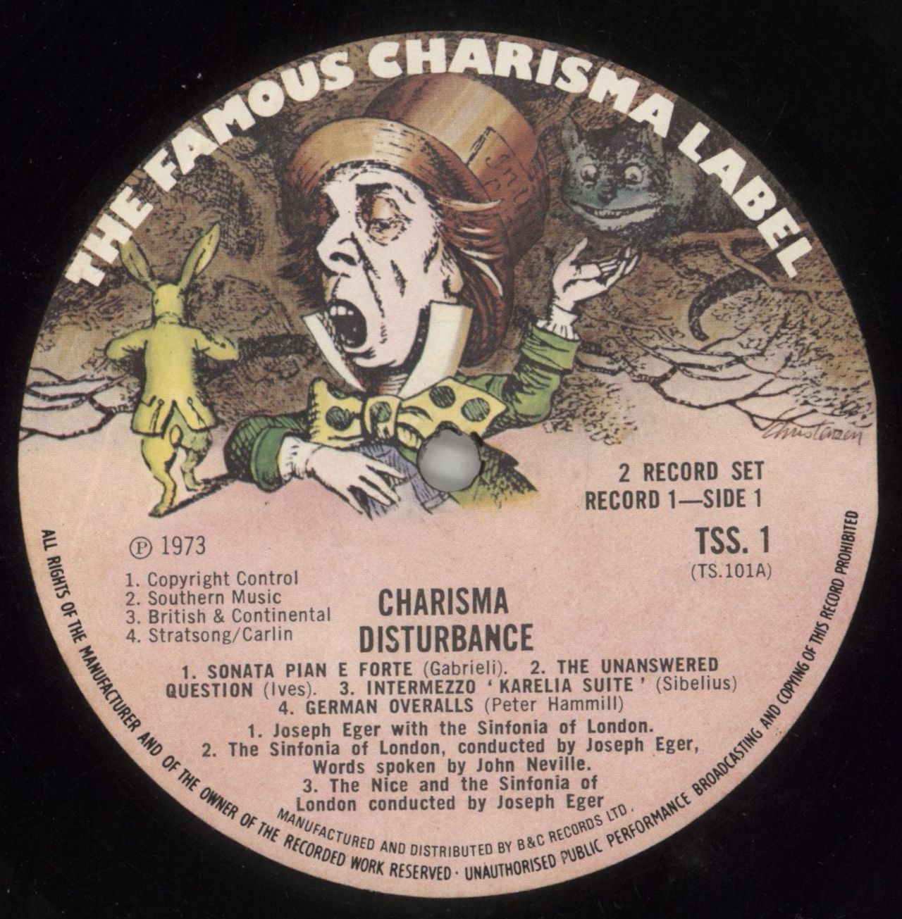 Charisma Records Charisma Disturbance UK 2LP vinyl set —