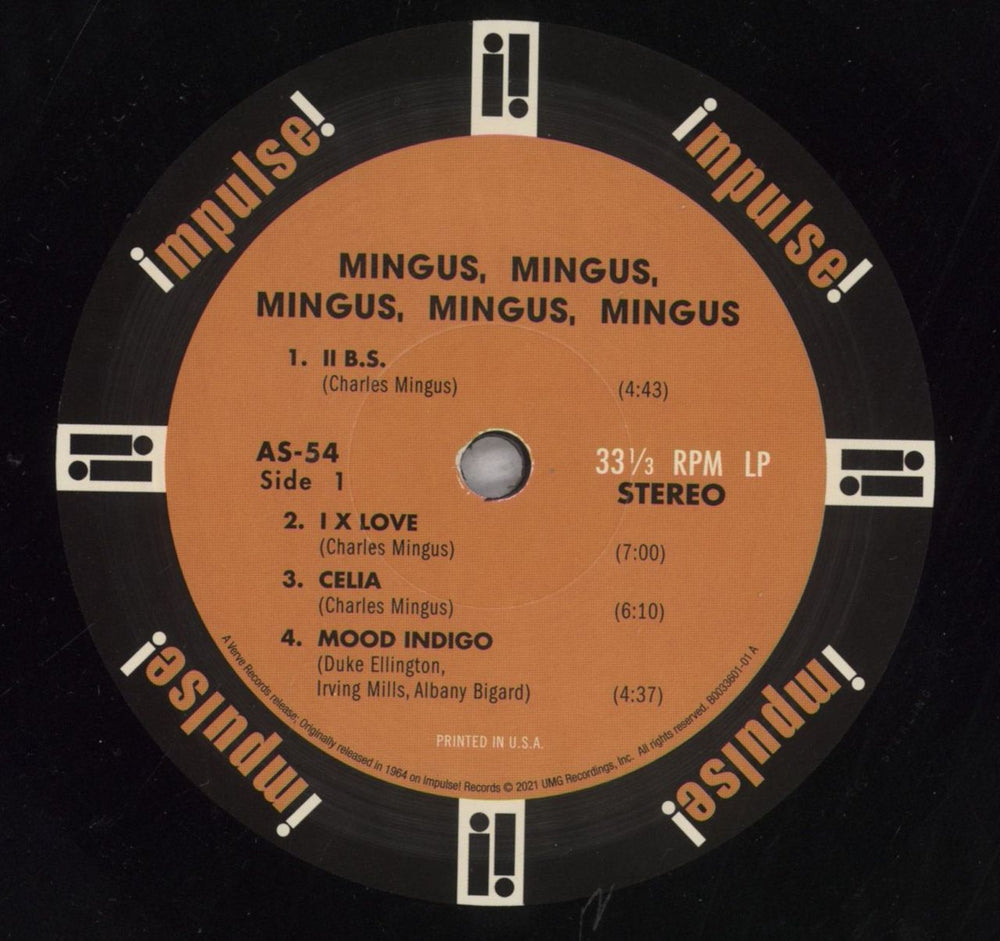 Charles Mingus Mingus, Mingus, Mingus, Mingus, Mingus - 180gm Vinyl UK vinyl LP album (LP record) CA8LPMI843003