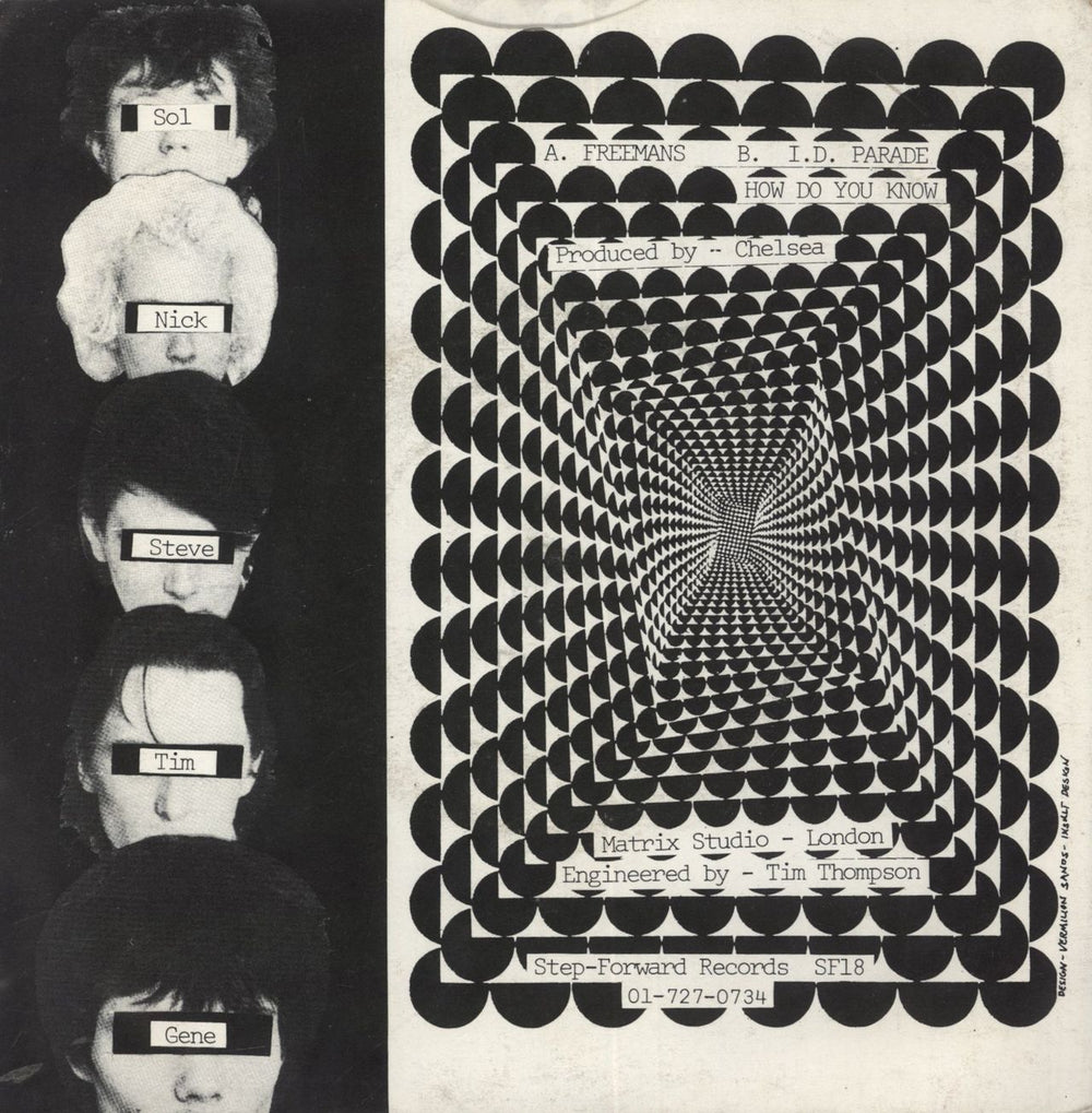 Chelsea Freemans UK 7" vinyl single (7 inch record / 45)