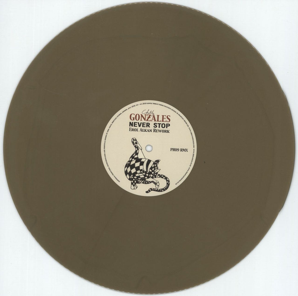 Chilly Gonzales Never Stop [Erol Alkan Rework] UK vinyl LP album (LP record)