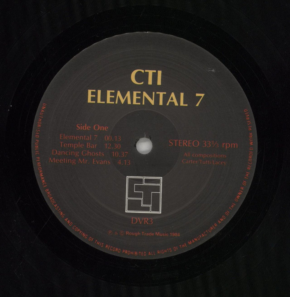 Chris & Cosey Elemental 7 (The Original Soundtrack) UK vinyl LP album (LP record) CCSLPEL859071